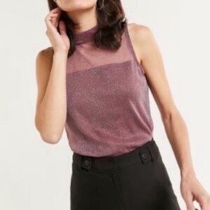 Reitmans Pink Fitted Sleeveless Tank Top